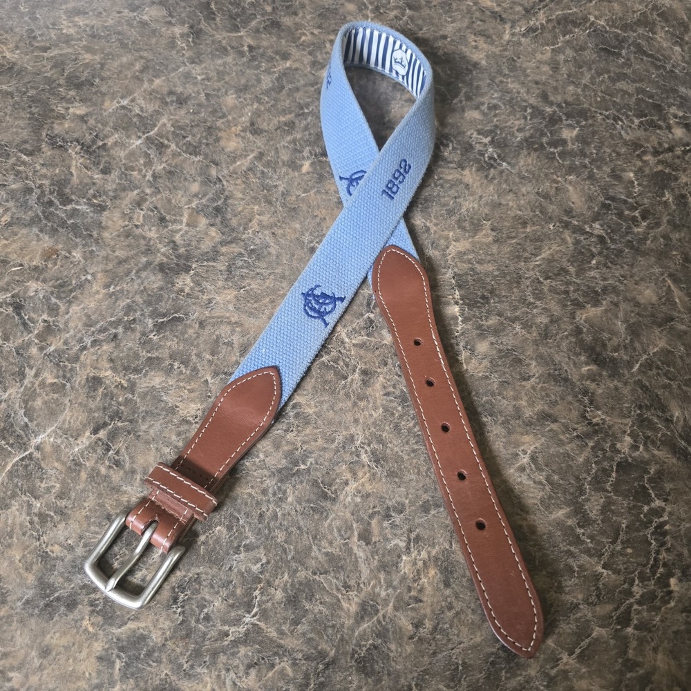 Boys Peter Millar 1892 Golf Belt - Large, Blue
